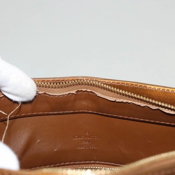 LOUIS VUITTON Monogram Vernis Houston Hand Bag Bronze - Picture 8 of 16